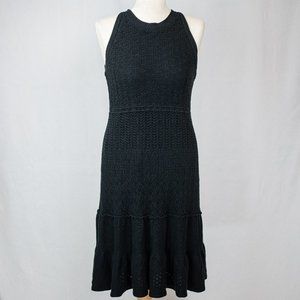 London Times Black Knit Dress